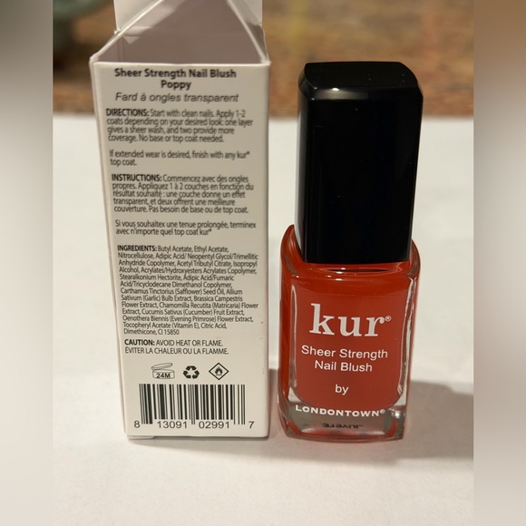 Londontown Kur Sheer Strength Nail Blush in Poppy color - Picture 5 of 7